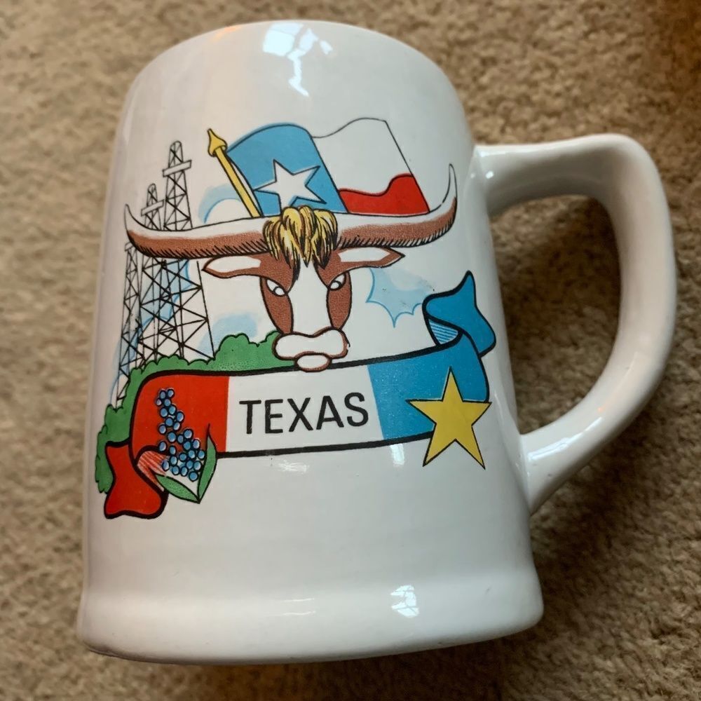 Vintage Texas Ceramic Mug
